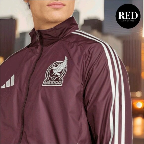 Adidas Mexico FMF Copa 2024 Reversible Anthem Jacket IW2922 - Men's Size M - Picture 4 of 9